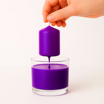 Neónovo fialový lak na sviečky | Big Soiree