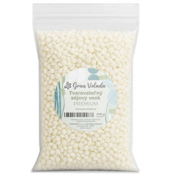 Tvarovateľný sójový vosk na výrobu tvarovaných sviečok.