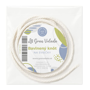 Bavlnený knôt s eukalyptom na sviečky 9–10 cm