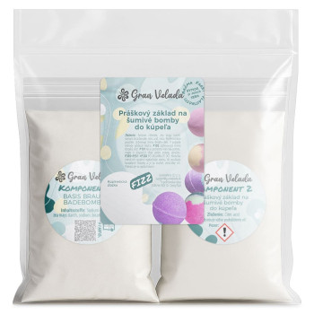 Práškový základ na šumivé bomby do kúpeľa Práškový základ na šumivé bomby do kúpeľa