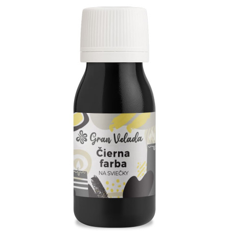 Čierna farba na sviečky