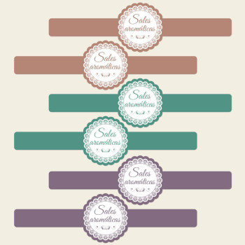 Nálepky na vonné soli. Online predaj.