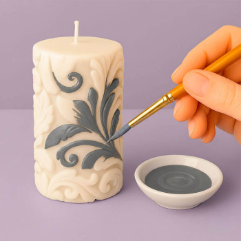 Sivá farba na sviečky. Online predaj. Gran Velada Sivá farba na sviečky. Online predaj. Gran Velada