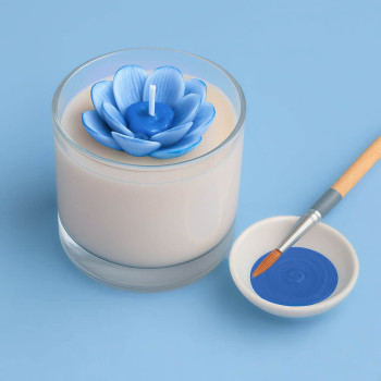 Špeciálna modrá farba na sviečky. Online predaj.