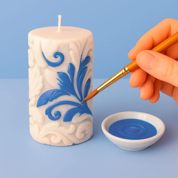 Špeciálna modrá farba na sviečky. Online predaj.