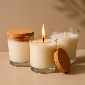 Pohár Marbella 260 ml s korkovým uzáverom na sviečky | Gran Velada Pohár Marbella 260 ml s korkovým uzáverom na sviečky | Gran Velada