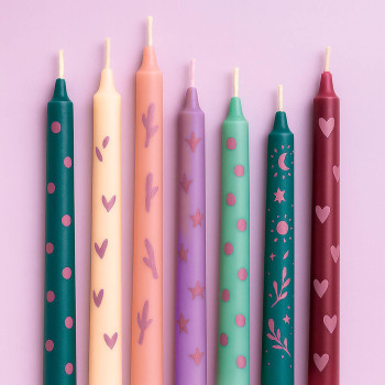 Slivková farba na sviečky