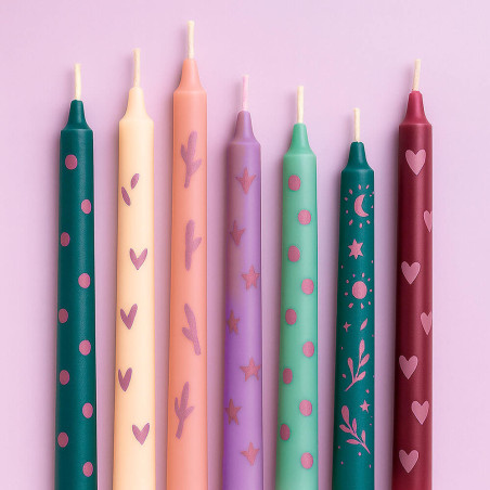 Slivková farba na sviečky