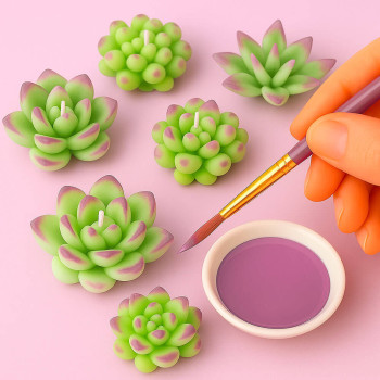 Slivková farba na sviečky