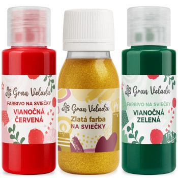 Vianočné farby sviečok