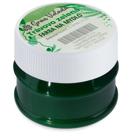 Trávovo zelená farba na mydlo