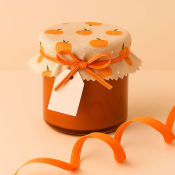 Oranžová rafiová stuha. Online predaj.