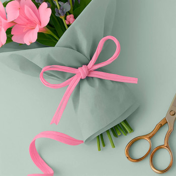 Bubblegum ružová rafiová stuha. Online predaj.