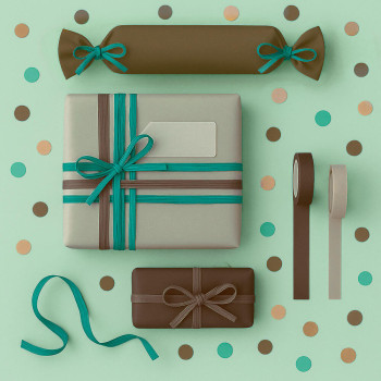 Čokoládovo hnedá rafiová stuha. Online predaj.