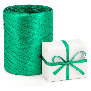 Smaragdovo zelená metalická rafiová páska