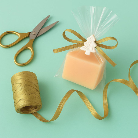 Zlatá metalická rafiová páska. Online predaj.