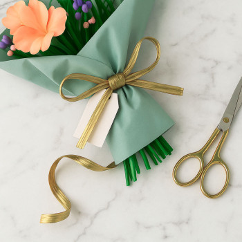 Zlatá metalická rafiová páska. Online predaj.