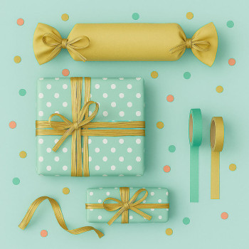 Zlatá metalická rafiová páska. Online predaj.