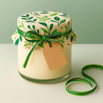 Raffia páska v troch farbách: béžová, pistácie a borovica na balenie