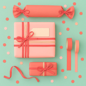 Páska z koralovej rafie na balenie a darčeky. Online predaj