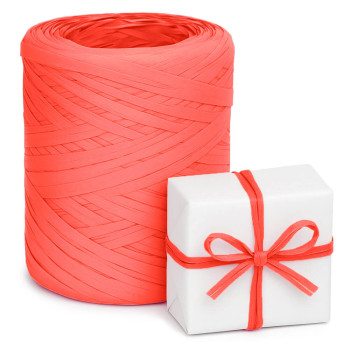 Koralová rafiová stuha