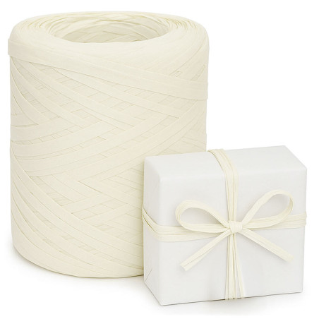 Cinta de rafia marfil