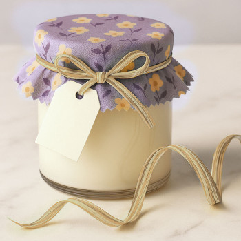 Dvojfarebná béžovo-vanilková rafová stuha na balenie a darčeky.