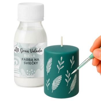 Biela farba na sviečky