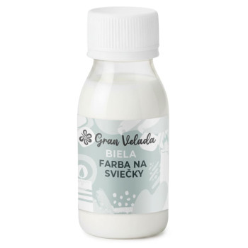 Biela farba na sviečky