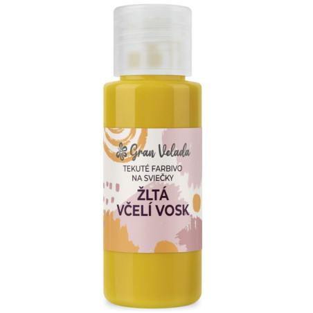 Tekuté farbivo na sviečky žltá včelí vosk