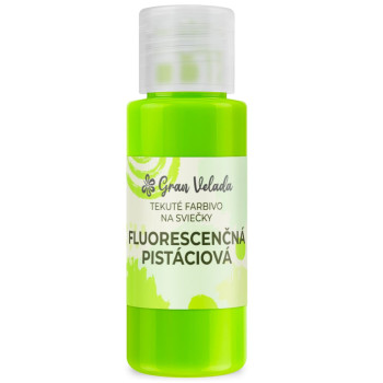 Tekuté farbiace sviečky fluorescenčná pistáciová