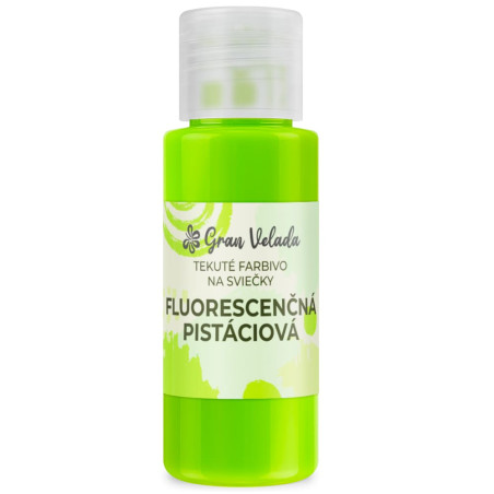 Tekuté farbiace sviečky fluorescenčná pistáciová