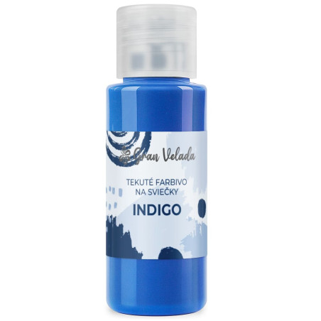 Tekuté farbivo na sviečky indigo