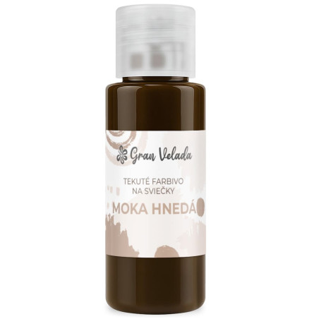 Tekuté farbivo na sviečky moka hnedá