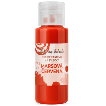 Tekuté farbivo na sviečky Marsová červená