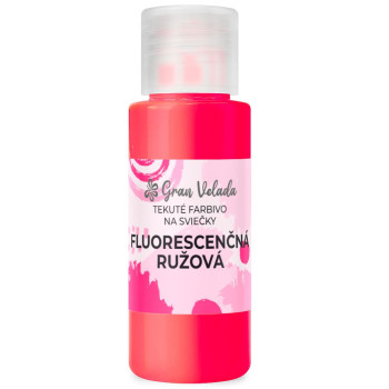 Tekuté farbivo na sviečky fluorescenčná ružová