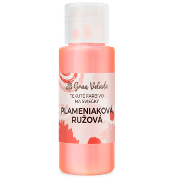 Tekuté farbivo na sviečky plameniaková ružová