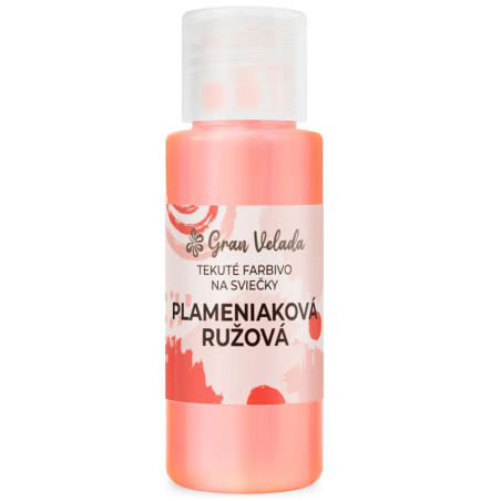 Tekuté farbivo na sviečky plameniaková ružová