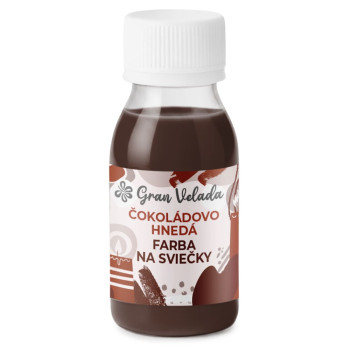 Čokoládovo hnedá farba na sviečky