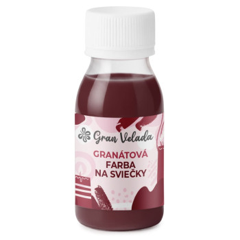 Granátová farba na sviečky