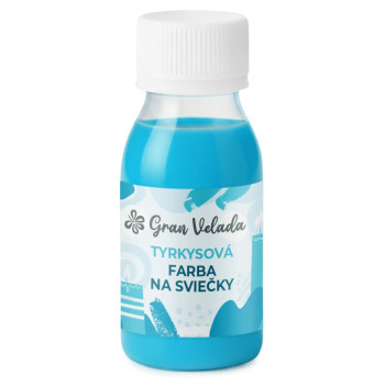 Tyrkysová farba na sviečky