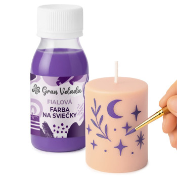 Fialová farba na sviečky