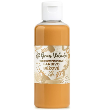 Béžové tekuté farbivo na glycerínové mydlo