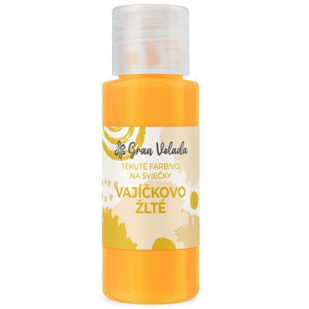 Vajíčkovo žlté tekuté farbivo na sviečky