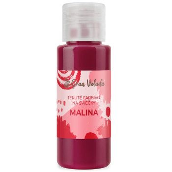 Malinové tekuté farbivo na sviečky