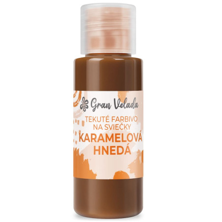 Karamelovo hnedé tekuté farbivo na sviečky