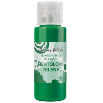 Mentolovo zelené tekuté farbivo