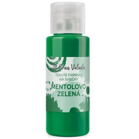 Mentolovo zelené tekuté farbivo
