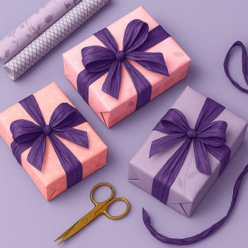 Fialová decofiok páska