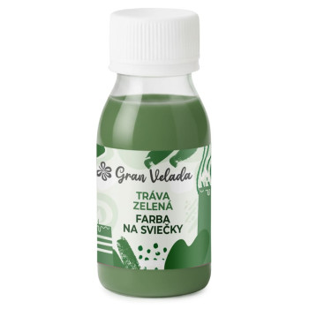 Tráva zelená farba na sviečky